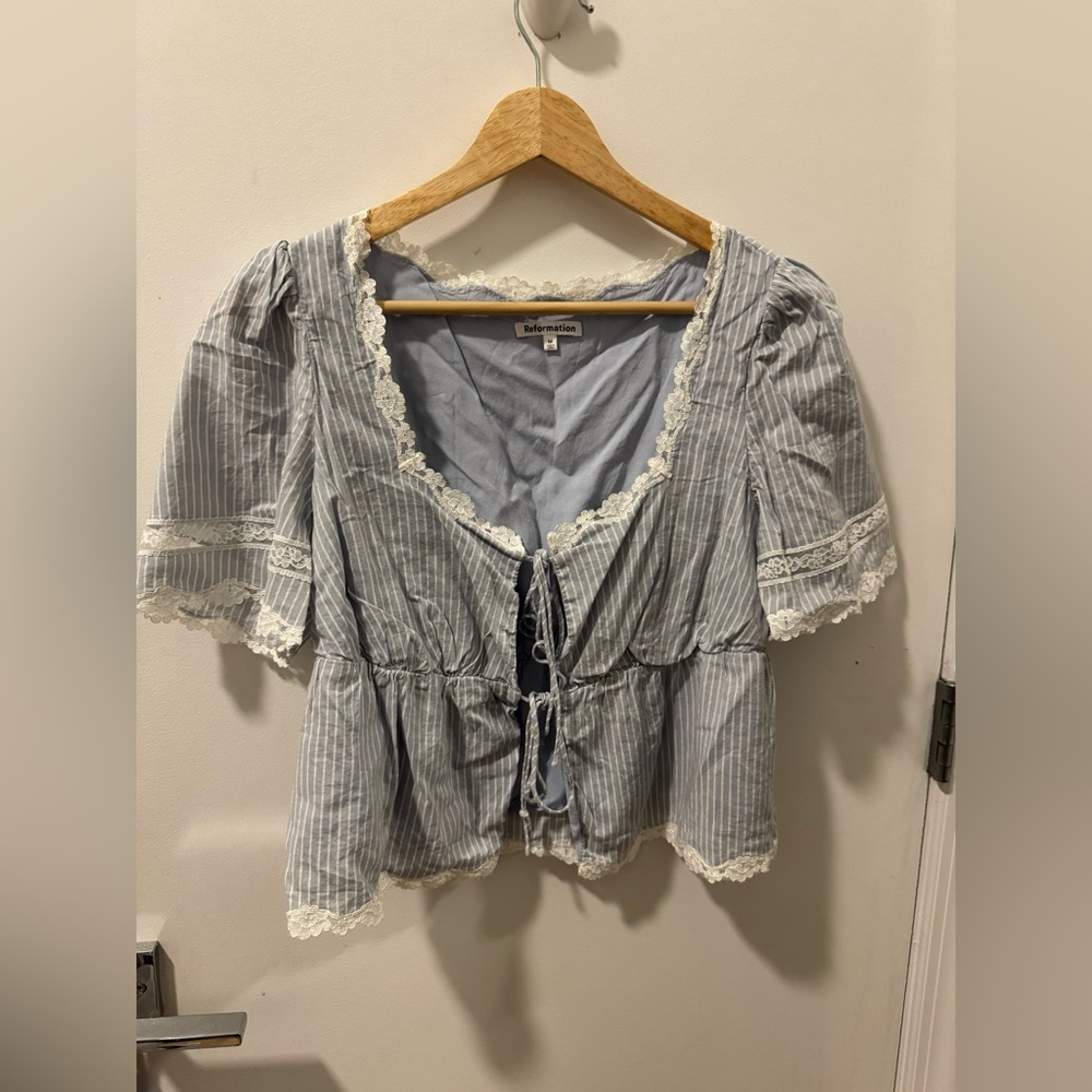 Nwt Reformation Margot top in bueno stripe - size XS - Picture 5 of 6